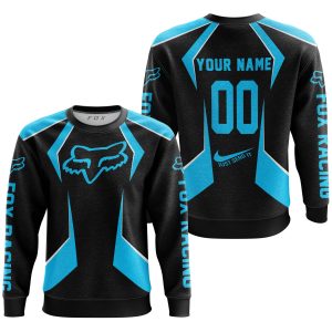 Custom name BraapGirls LIMITED EDITION – CUSTOM NAME FOX RACING – SKY BLUE Brands for motocross girls and dirt bike riders - Brands view 2