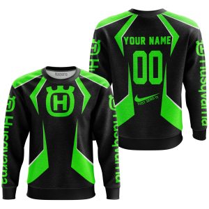Custom name BraapGirls LIMITED EDITION – CUSTOM NAME HUSQVARNA – GREEN Brands for motocross girls and dirt bike riders - Brands view 2