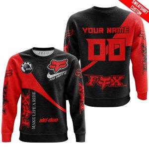 Custom name BraapGirls MAKE LIFE A RIDE JUST SEND IT – SKI DOO – RED Brands for motocross girls and dirt bike riders - Brands view 2