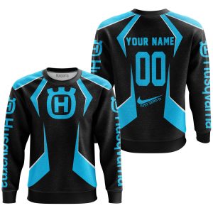Custom name BraapGirls LIMITED EDITION – CUSTOM NAME HUSQVARNA – SKY BLUE Brands for motocross girls and dirt bike riders - Brands view 2