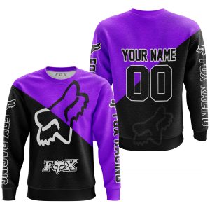 Custom name BraapGirls PREMIUM GIFT – CUSTOM NAME – FOX RACING – PURPLE Brands for motocross girls and dirt bike riders - Brands view 2