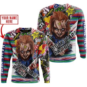 Custom name BraapGirls CHUCKY ROCKSTARS RACING | HOODIE & JERSEY | KID-YOUTH & ADULT Brands for motocross girls and dirt bike riders - Brands view 2