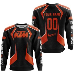 Custom name BraapGirls LIMITED EDITION – CUSTOM NAME KTM RACING – ORANGE Brands for motocross girls and dirt bike riders - Brands view 2