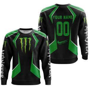 Custom name BraapGirls LIMITED EDITION – CUSTOM NAME MONSTER – GREEN Brands for motocross girls and dirt bike riders - Brands view 2