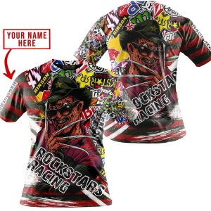 Custom name BraapGirls FREDDY KRUEGER ROCKSTARS RACING | HOODIE & JERSEY | KID-YOUTH & ADULT Brands for motocross girls and dirt bike riders - Brands view 3