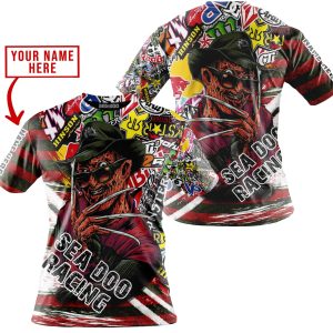 Custom name BraapGirls FREDDY KRUEGER SEA-DOO RACING | HOODIE & JERSEY | KID-YOUTH & ADULT Brands for motocross girls and dirt bike riders - Brands view 3