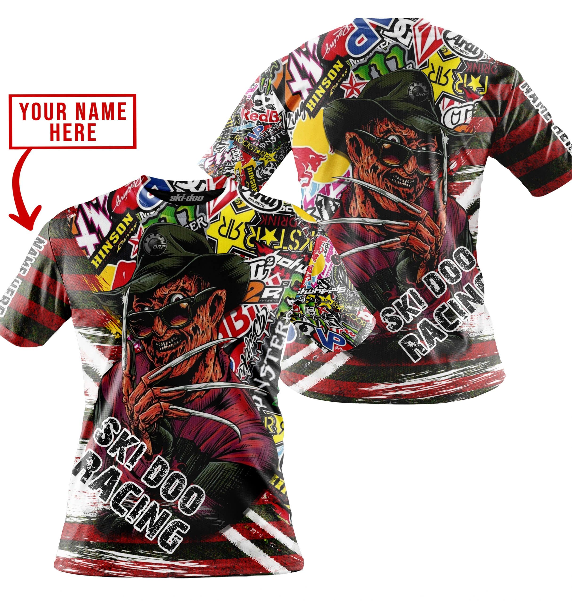 FREDDY KRUEGER SKI-DOO RACING | HOODIE & JERSEY | KID-YOUTH & ADULT view 5
