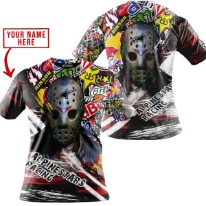 Custom name BraapGirls JASON VOORHEES ALPINESTARS RACING | HOODIE & JERSEY | KID-YOUTH & ADULT Alpinestars for motocross girls and dirt bike riders - Alpines...