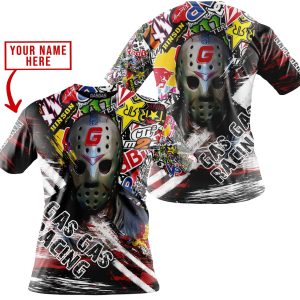 Custom name BraapGirls JASON VOORHEES GAS GAS RACING | HOODIE & JERSEY | KID-YOUTH & ADULT Brands for motocross girls and dirt bike riders - Brands view 3