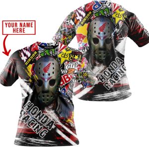 Custom name BraapGirls JASON VOORHEES HONDA RACING | HOODIE & JERSEY | KID-YOUTH & ADULT Brands for motocross girls and dirt bike riders - Brands view 3