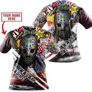 Custom name BraapGirls JASON VOORHEES KAWASAKI RACING | HOODIE & JERSEY | KID-YOUTH & ADULT Brands for motocross girls and dirt bike riders - Brands view 3