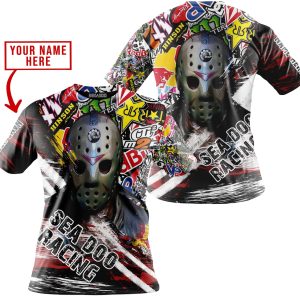 Custom name BraapGirls JASON VOORHEES SEA-DOO RACING | HOODIE & JERSEY | KID-YOUTH & ADULT Brands for motocross girls and dirt bike riders - Brands view 2