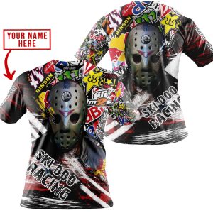 Custom name BraapGirls JASON VOORHEES SKI-DOO RACING | HOODIE & JERSEY | KID-YOUTH & ADULT Brands for motocross girls and dirt bike riders - Brands view 2
