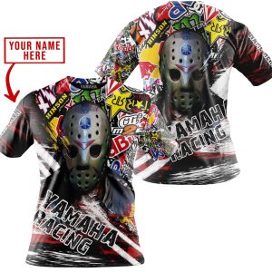 Custom name BraapGirls JASON VOORHEES YAMAHA BLUE RACING | HOODIE & JERSEY | KID-YOUTH & ADULT Brands for motocross girls and dirt bike riders - Brands view 3