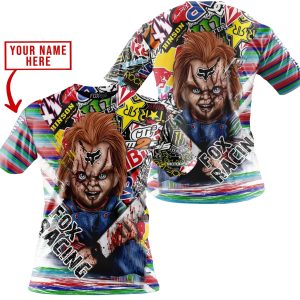 Custom name BraapGirls CHUCKY FOX RACING | HOODIE & JERSEY | KID-YOUTH & ADULT Brands for motocross girls and dirt bike riders - Brands view 3