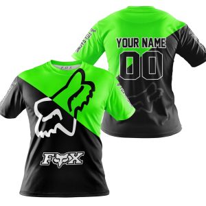 Custom name BraapGirls PREMIUM GIFT – CUSTOM NAME – FOX RACING – GREEN Brands for motocross girls and dirt bike riders - Brands view 3