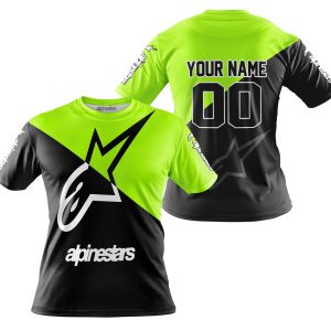 Custom name BraapGirls PREMIUM GIFT – CUSTOM NAME – ALPINESTARS – NEON Alpinestars for motocross girls and dirt bike riders - Alpinestars view 3