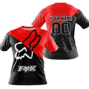Custom name BraapGirls PREMIUM GIFT – CUSTOM NAME – FOX RACING – RED Brands for motocross girls and dirt bike riders - Brands view 3