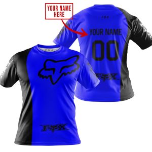 Custom name BraapGirls PREMIUM MX – CUSTOM NAME – FOX RACING – BLUE Brands for motocross girls and dirt bike riders - Brands view 3