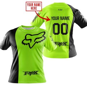 Custom name BraapGirls PREMIUM MX – CUSTOM NAME – FOX RACING – NEON Brands for motocross girls and dirt bike riders - Brands view 3