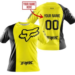 Custom name BraapGirls PREMIUM MX – CUSTOM NAME – FOX RACING – YELLOW Brands for motocross girls and dirt bike riders - Brands view 3