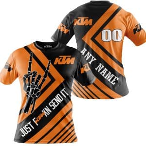 Custom name BraapGirls JUST FCKN SEND IT – KTM | HOODIE & JERSEY | KID-YOUTH & ADULT Brands for motocross girls and dirt bike riders - Brands view 3
