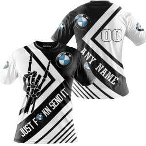 Custom name BraapGirls JUST FCKN SEND IT – BMW RACING | HOODIE & JERSEY | KID-YOUTH & ADULT BMW for motocross girls and dirt bike riders - BMW view 3