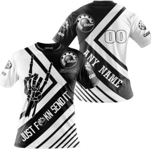 Custom name BraapGirls JUST FCKN SEND IT – CAN AM RACING | HOODIE & JERSEY | KID-YOUTH & ADULT Brands for motocross girls and dirt bike riders - Brands view 3