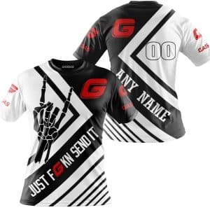 Custom name BraapGirls JUST FCKN SEND IT – GAS GAS RACING | HOODIE & JERSEY | KID-YOUTH & ADULT Brands for motocross girls and dirt bike riders - Brands view 3
