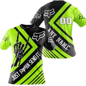 Custom name BraapGirls JUST FCKN SEND IT – FOX RACING NEON | HOODIE & JERSEY | KID-YOUTH & ADULT Brands for motocross girls and dirt bike riders - Brands view 3