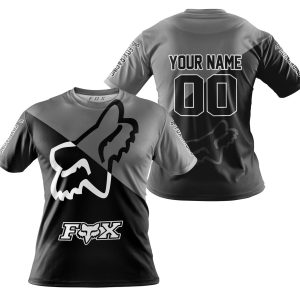 Custom name BraapGirls PREMIUM GIFT – CUSTOM NAME – FOX RACING – GREY Brands for motocross girls and dirt bike riders - Brands view 3