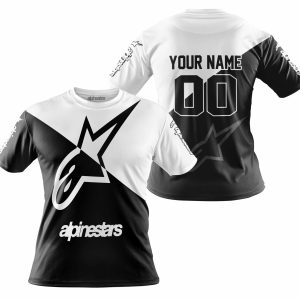 Custom name BraapGirls PREMIUM GIFT – CUSTOM NAME – ALPINESTARS – WHITE Alpinestars for motocross girls and dirt bike riders - Alpinestars view 3