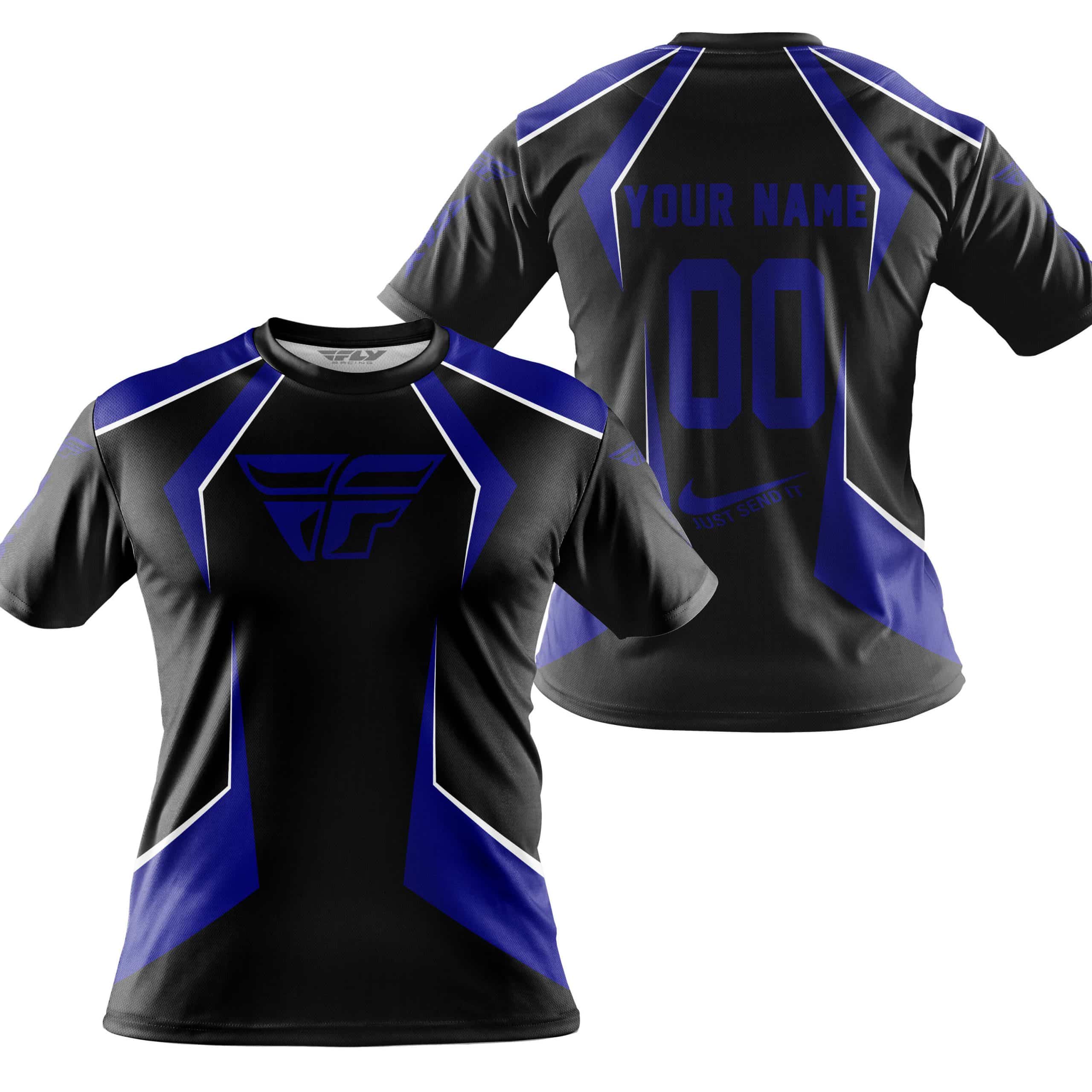 LIMITED EDITION - CUSTOM NAME FLY RACING - NAVY view 5
