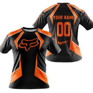 Custom name BraapGirls LIMITED EDITION – CUSTOM NAME FOX RACING – ORANGE Brands for motocross girls and dirt bike riders - Brands view 3