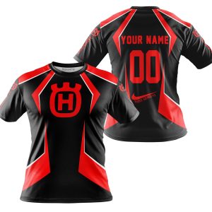 Custom name BraapGirls LIMITED EDITION – CUSTOM NAME HUSQVARNA – RED Brands for motocross girls and dirt bike riders - Brands view 3