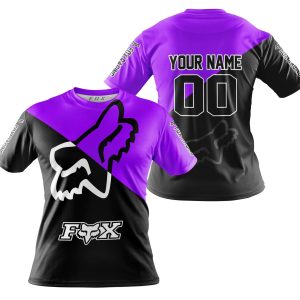 Custom name BraapGirls PREMIUM GIFT – CUSTOM NAME – FOX RACING – PURPLE Brands for motocross girls and dirt bike riders - Brands view 3