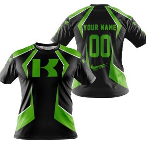 Custom name BraapGirls LIMITED EDITION – CUSTOM NAME KAWASAKI – GREEN Brands for motocross girls and dirt bike riders - Brands view 3
