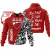 TOO FAST TO LIVE TOO YOUNG TO DIE – LIMITED EDITION – CUSTOM NAME – DUCATI – RED