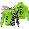 TOO FAST TO LIVE TOO YOUNG TO DIE – LIMITED EDITION – CUSTOM NAME – FOX RACING – GREEN 1