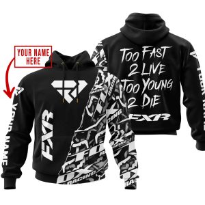 TOO FAST TO LIVE TOO YOUNG TO DIE – LIMITED EDITION – CUSTOM NAME – FXR – BLACK