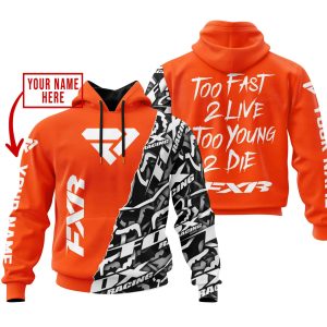 TOO FAST TO LIVE TOO YOUNG TO DIE – LIMITED EDITION – CUSTOM NAME – FXR – ORANGE