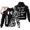 TOO FAST TO LIVE TOO YOUNG TO DIE – LIMITED EDITION – CUSTOM NAME – KAWASAKI – BLACK