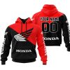 PREMIUM GIFT – CUSTOM NAME – HONDA – RED