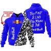 TOO FAST TO LIVE TOO YOUNG TO DIE – LIMITED EDITION – CUSTOM NAME – RED BULL – BLUE