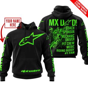 MX DAD – PERSONALISED GIFTS FOR CHILDREN & ADULTS – ALPINESTARS – GREEN