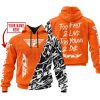 TOO FAST TO LIVE TOO YOUNG TO DIE – LIMITED EDITION – CUSTOM NAME – FLY RACING – ORANGE