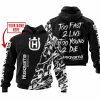 TOO FAST TO LIVE TOO YOUNG TO DIE – LIMITED EDITION – CUSTOM NAME – HUSQVARNA – BLACK