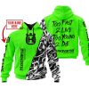 TOO FAST TO LIVE TOO YOUNG TO DIE – LIMITED EDITION – CUSTOM NAME – HUSQVARNA – GREEN