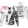 TOO FAST TO LIVE TOO YOUNG TO DIE – LIMITED EDITION – CUSTOM NAME – SEA DOO – WHITE