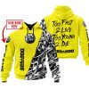 TOO FAST TO LIVE TOO YOUNG TO DIE – LIMITED EDITION – CUSTOM NAME – SEA DOO – YELLOW
